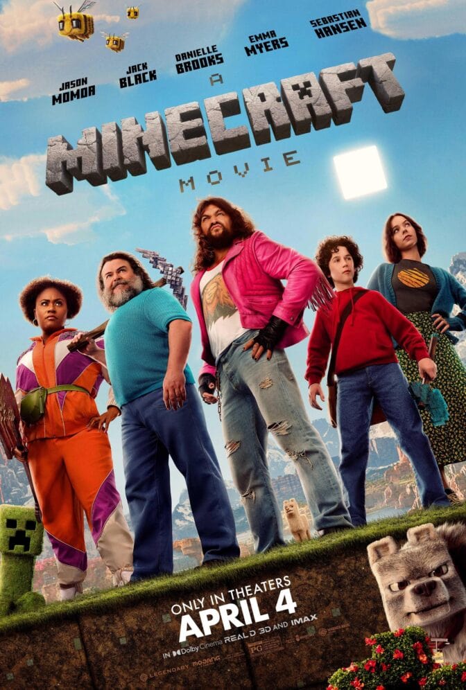 Jason Momoa leder ett udda team genom Minecrafts ännu mer udda värld.