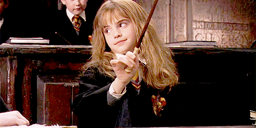 069d20613e23d4a71027554422ca15d1 hermione wand gif