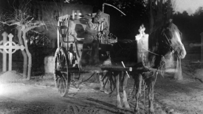 "Körkarlen", 1921. Dödens droska