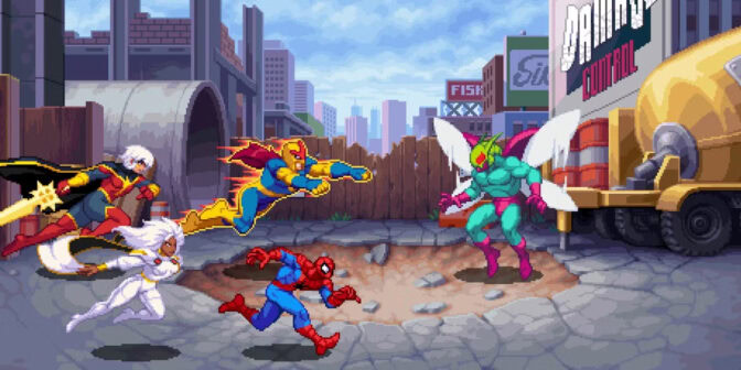 I "Marvel Cosmic Invasion" kan du spela som karaktärer som Spider-Man, Wolverine och Storm.