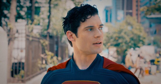 David Corenswet som Superman. 