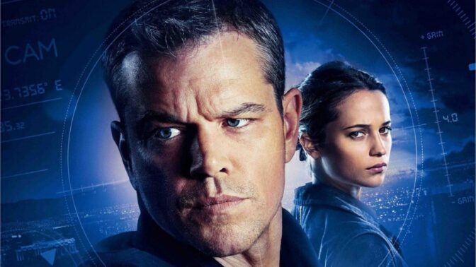Matt Damon och Alicia Vikander i 2016 års "Jason Bourne"