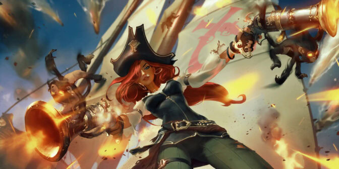 Miss Sarah Fortune i "League of Legends"-kortspelet "Legends of Runeterra".