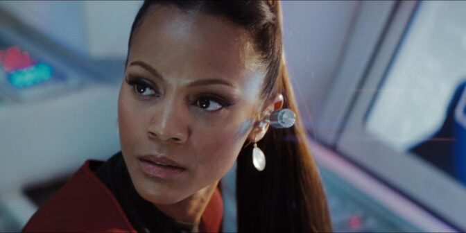 Zoe Saldana i "Star Trek", 2009