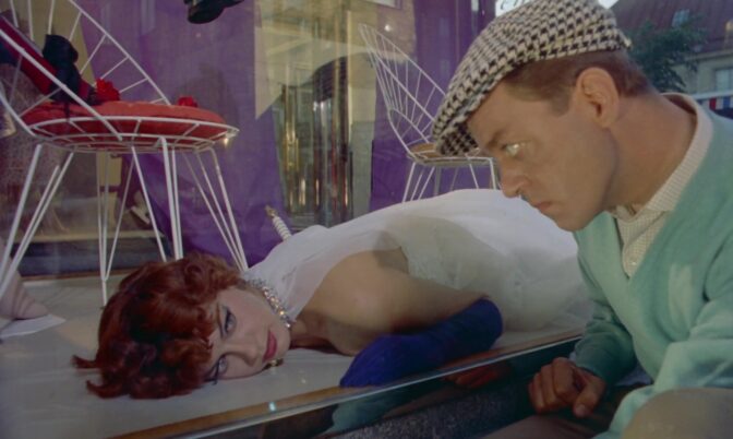 "Mannekäng i rött" 1958