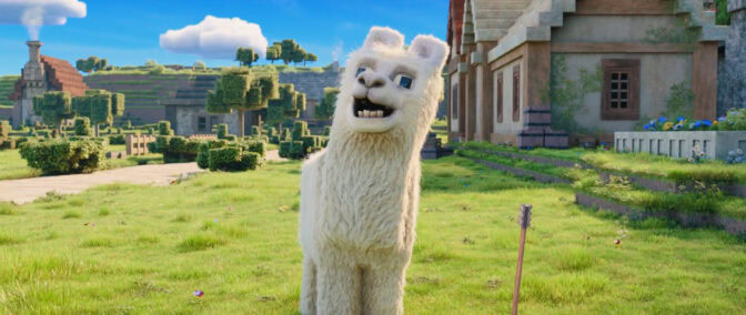 Lama i bioaktuella "A Minecraft Movie"
