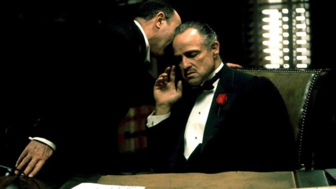 Marlon Brando i "Gudfadern".