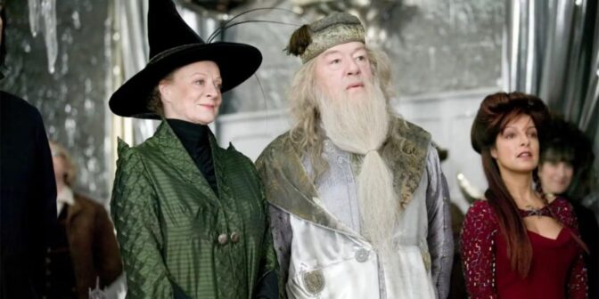Maggie Smith och Michael Gambon i "Harry Potter"-filmerna