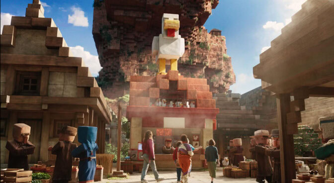 Den kända scenen i "Minecraft"-filmen som blivit en trend.