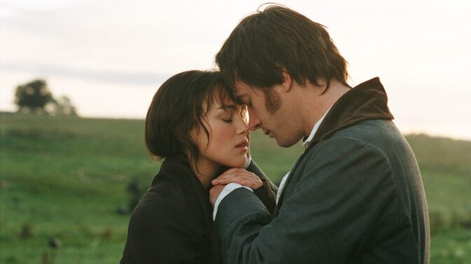 Kiera Knightley och Matthew Macfadyen i "Stolthet och fördom" från 2005.