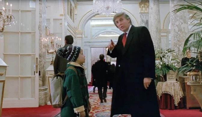 Macaulay Culkin och Donald Trump